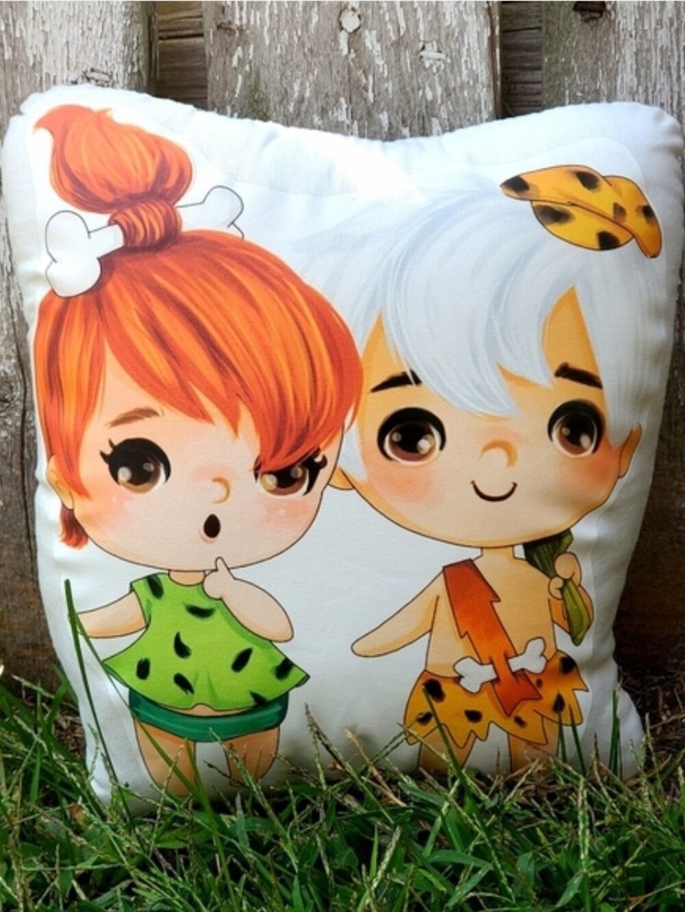 Flintstones Pebbles And Bamm-Bamm Pillow Pal. New.